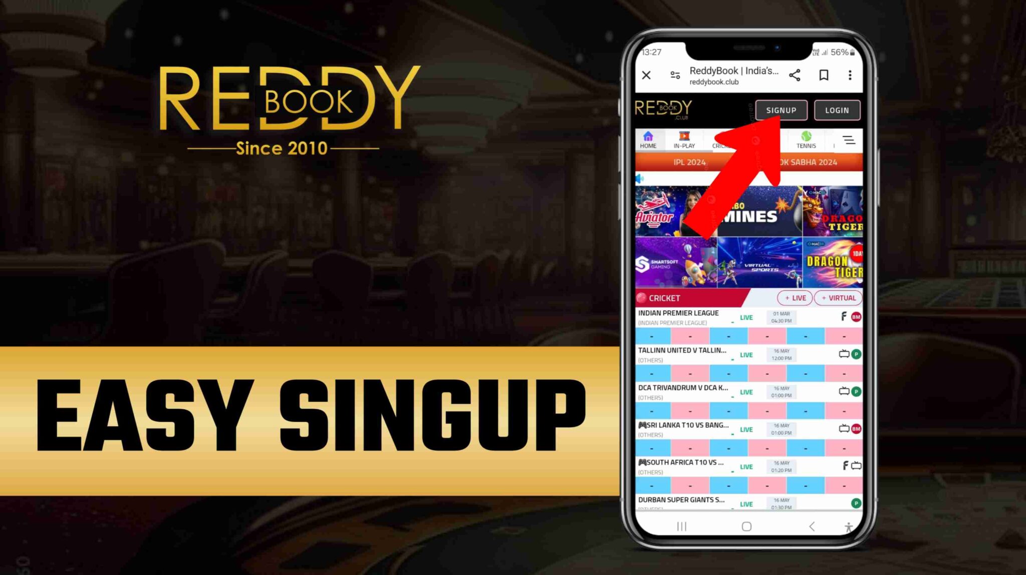 Reddy Anna Signup banner
