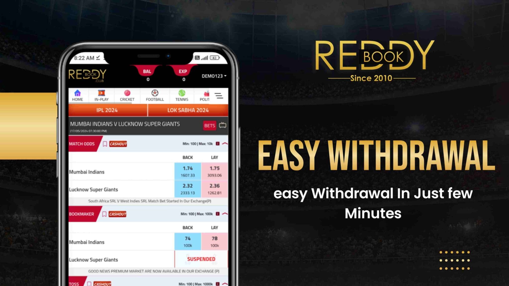 Reddy Anna Cricket Betting banner