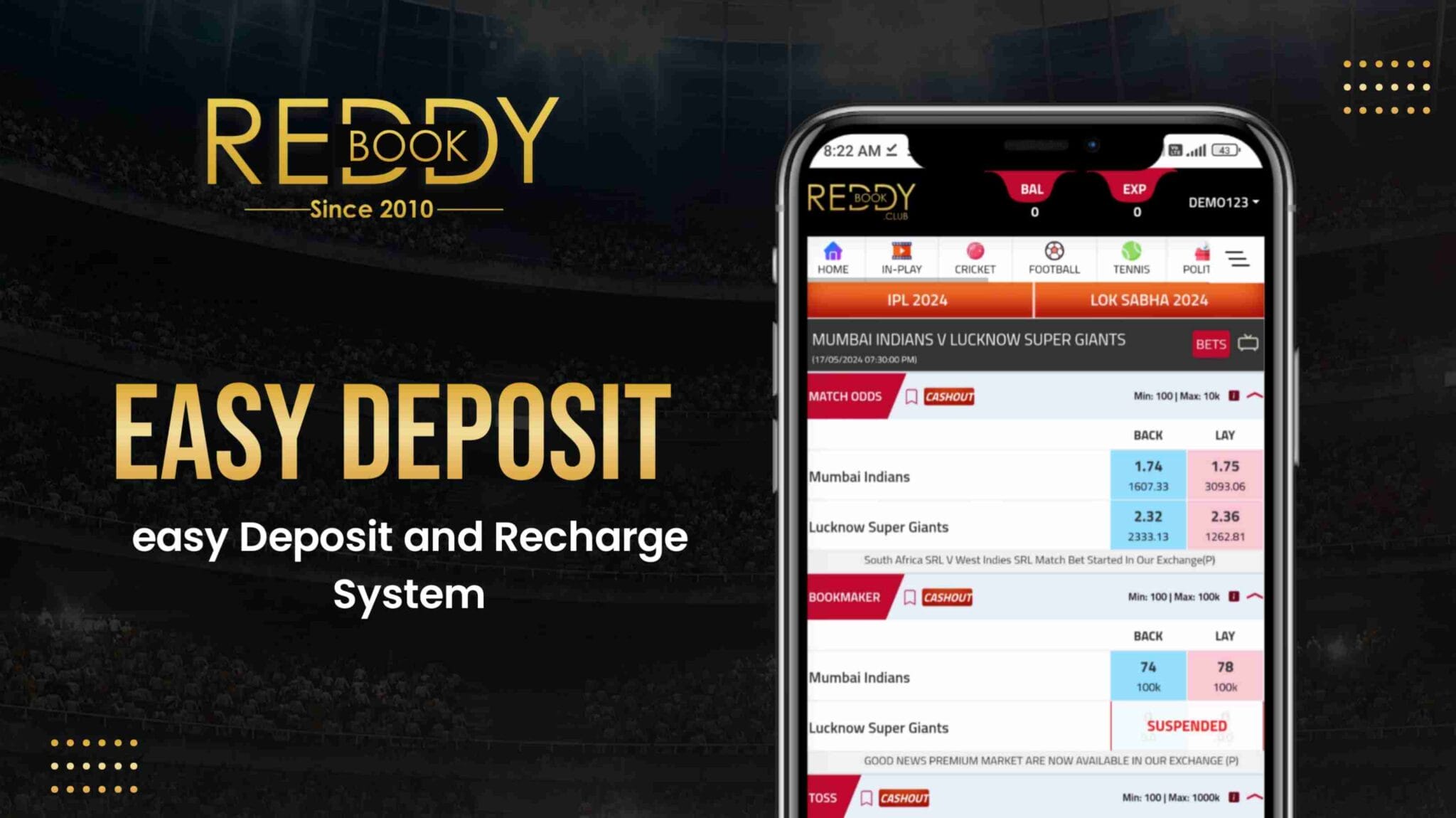Reddy Anna Cricket Betting banner